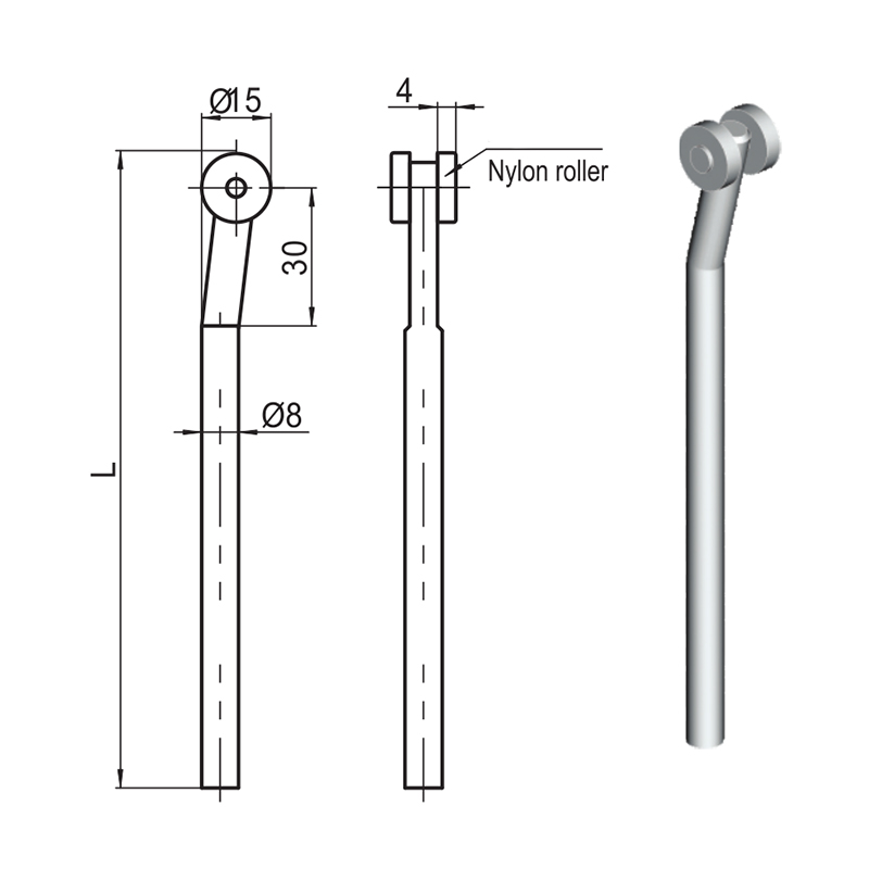 LG001 Naylon Rulo Biyel Kilidi Aksesuarları