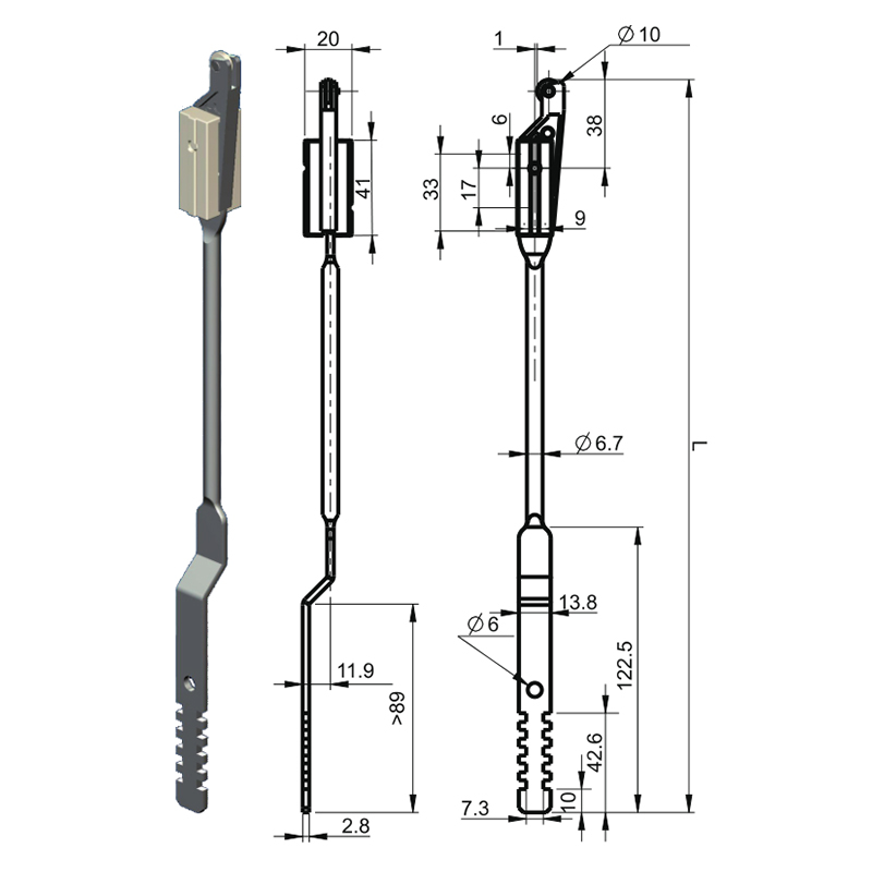 LG002-1 Biyel Endüstriyel Kilit Aksesuarları